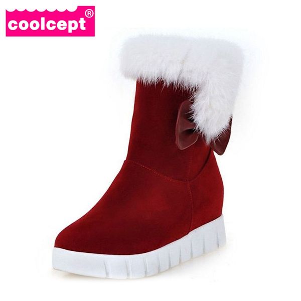 coolcept size 34-43 cold winter snow boots women warm fur mid calf winter botas women thick platform height increasing shoes, Black
coolcept size 34-43 cold winter snow boots women warm fur mid calf winter botas women thick platform height increasing shoes, Black