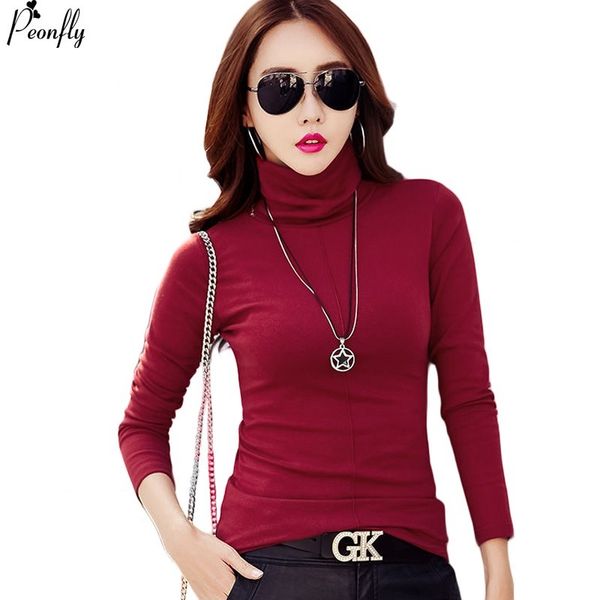 peonfly pullovers women sweater long sleeve turtleneck clothes female solid color casual cotton jumper autumn black 3-xxxl, White;black
peonfly pullovers women sweater long sleeve turtleneck clothes female solid color casual cotton jumper autumn black 3-xxxl, White;black