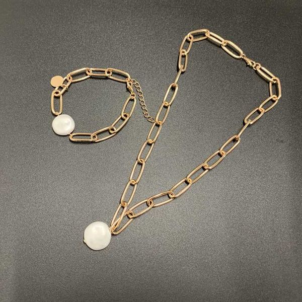 new simple link chain pearl choker necklaces for women personality minimalist gold necklace, Golden;silver
new simple link chain pearl choker necklaces for women personality minimalist gold necklace, Golden;silver
