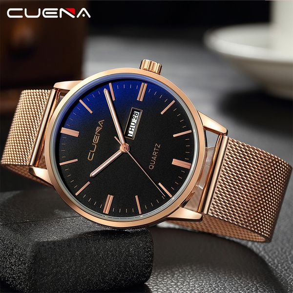 cuena luxury fashion men watch stainless steel business analog quartz wrist watch mens clock calendar reloj hombre, Slivery;brown
cuena luxury fashion men watch stainless steel business analog quartz wrist watch mens clock calendar reloj hombre, Slivery;brown