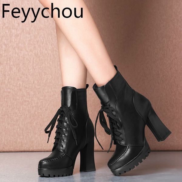 women boots autumn winter warm super high heel pu lace up platform 2018 new fashion mid-calf motorcycle shoes white black
women boots autumn winter warm super high heel pu lace up platform 2018 new fashion mid-calf motorcycle shoes white black
