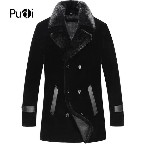 pudi 2019 man winter coat new fashion real wool fur jackets with collar fall winter casual outwear mt8106, Black;brown
pudi 2019 man winter coat new fashion real wool fur jackets with collar fall winter casual outwear mt8106, Black;brown