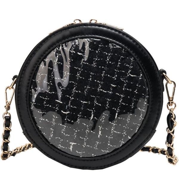 women's bag package woven messenger bag fashion circular jelly transparent stylish simple wild round solid color personality h1
women's bag package woven messenger bag fashion circular jelly transparent stylish simple wild round solid color personality h1