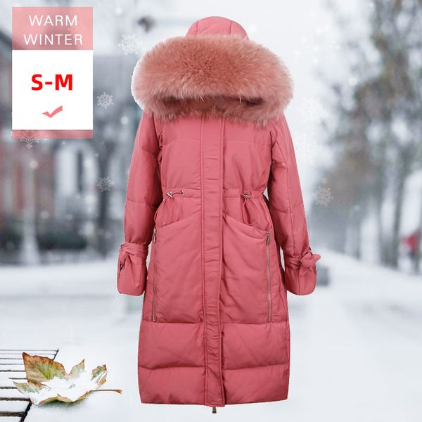 new fashion women long thick warm down jacket female real raccoon fur windproof white duck down feather coat slim outwear parka, Black
new fashion women long thick warm down jacket female real raccoon fur windproof white duck down feather coat slim outwear parka, Black