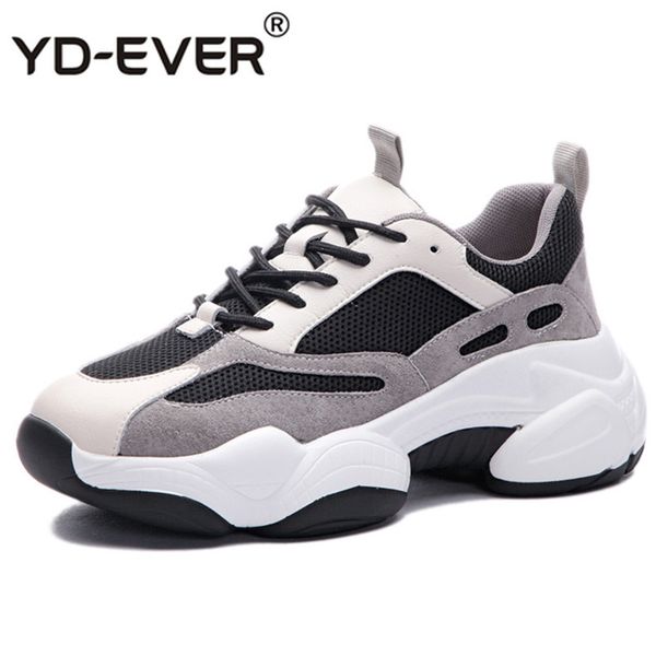 genuine leather mesh breathable women's platform sneakers 2019 fashion height increase women chunky trainers woman shoes, Black
genuine leather mesh breathable women's platform sneakers 2019 fashion height increase women chunky trainers woman shoes, Black