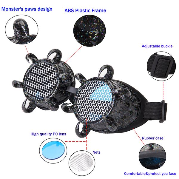 sayfut new vintage monster claw design mesh style clear lenses goggles steampunk glasses party welding punk gothic cosplay, White;black
sayfut new vintage monster claw design mesh style clear lenses goggles steampunk glasses party welding punk gothic cosplay, White;black