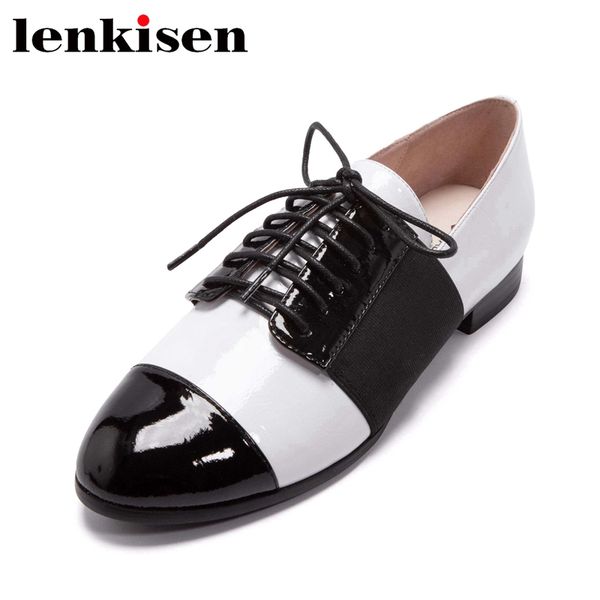 lenkisen 2020 new fashion full grain leather round toe low heels shoes women british school lace up bowtie daily wear pumps l14, Black
lenkisen 2020 new fashion full grain leather round toe low heels shoes women british school lace up bowtie daily wear pumps l14, Black
