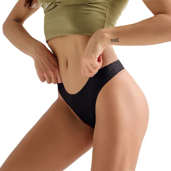 seamless one-piece sports underwear seamless smooth fitness thong invisible low waist sports underwear female thin section, White;black
seamless one-piece sports underwear seamless smooth fitness thong invisible low waist sports underwear female thin section, White;black