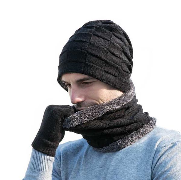 winter beanie hat for men women hat scarf warm scarf gloves set male female set 3 pcs skullies beanies, Blue;gray
winter beanie hat for men women hat scarf warm scarf gloves set male female set 3 pcs skullies beanies, Blue;gray