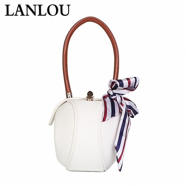 

lanlou genuine leather women's handbags bags for women 2019 shoulder bags ladies crossbody small round scarf scarf female