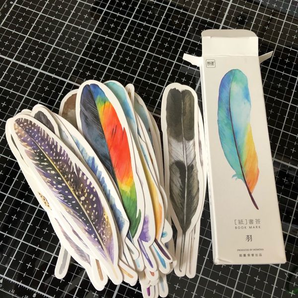 30 pcs/pack colorful feather shaped bookmark paper cartoon animals bookmark promotional gift stationery film bookmark
30 pcs/pack colorful feather shaped bookmark paper cartoon animals bookmark promotional gift stationery film bookmark