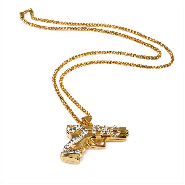 fashion-hip hop iced out pendant necklace jewelry gold chain gun shape pistol pendant necklace for men, Silver
fashion-hip hop iced out pendant necklace jewelry gold chain gun shape pistol pendant necklace for men, Silver