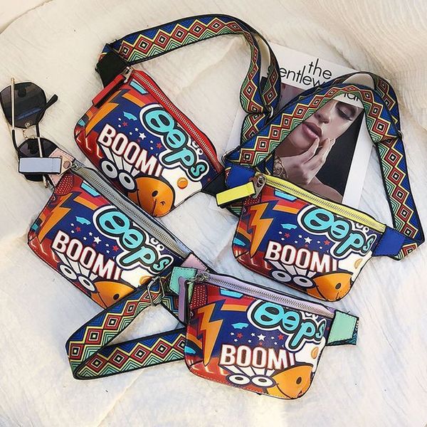 2019 new colorful women waist bags fanny pack belt bags graffiti chest handbag hip purse waist packs multi-function chest bag
2019 new colorful women waist bags fanny pack belt bags graffiti chest handbag hip purse waist packs multi-function chest bag