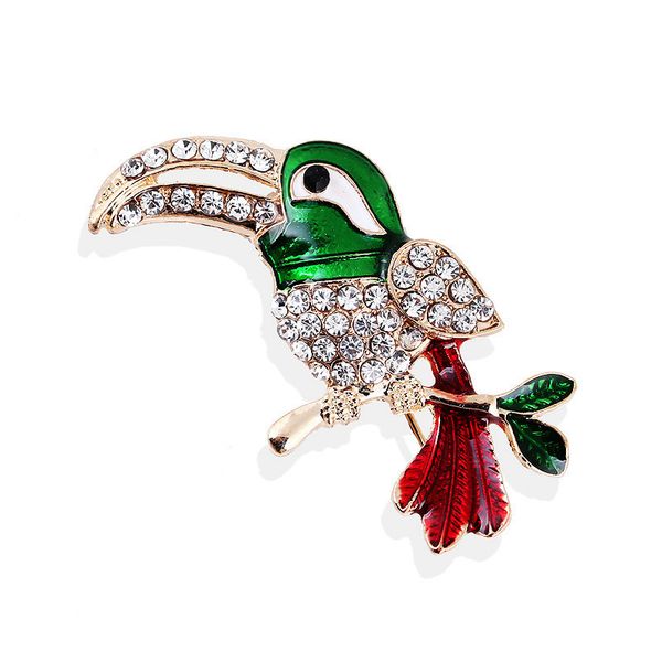 cartoon personality alloy oil painting enamel rhinestone alloy woodpecker animal brooch pin, Gray
cartoon personality alloy oil painting enamel rhinestone alloy woodpecker animal brooch pin, Gray