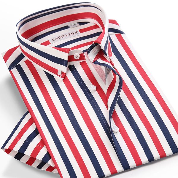 men's casual shirts 97% cotton luxury summer short sleeve multicolor striped dress shirt classic button-down collar soft smart, White;black
men's casual shirts 97% cotton luxury summer short sleeve multicolor striped dress shirt classic button-down collar soft smart, White;black