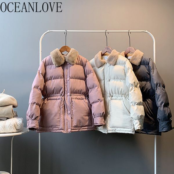oceanlove solid fur collar winter jacket women single breasted vintage parkas 2019 new fashion thick korean coat warm 12993, Tan;black
oceanlove solid fur collar winter jacket women single breasted vintage parkas 2019 new fashion thick korean coat warm 12993, Tan;black