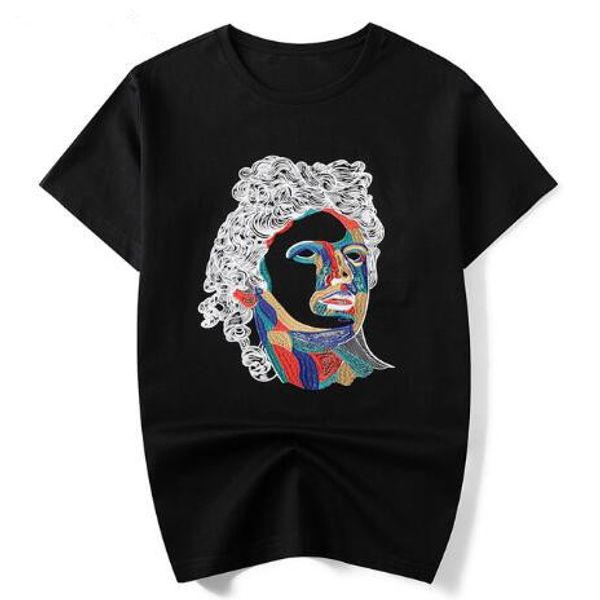 2019 Mens New Fashion Style Summer T Shirt Fashion Embroidery Printed Portrait Black and White Tee
2019 Mens New Fashion Style Summer T Shirt Fashion Embroidery Printed Portrait Black and White Tee