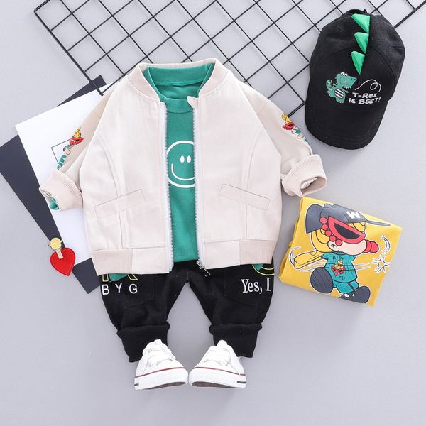 кардиган куртки baby boy костюм осень младенческой мальчиков с длинным рукавом футболка + мультфильм пальто + брюки 3 шт малышей детский наб, White
кардиган куртки baby boy костюм осень младенческой мальчиков с длинным рукавом футболка + мультфильм пальто + брюки 3 шт малышей детский наб, White
