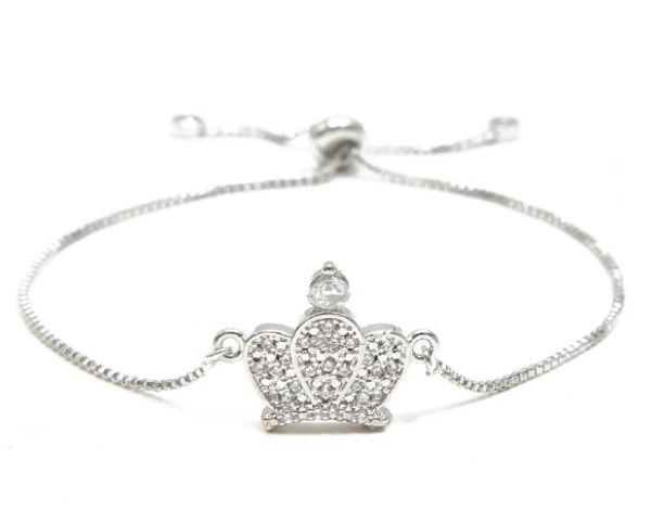 gold silver chain bracelet micro pdave cz rope cubic zirconia adjusted macrame crown bracelet charm gift jfg2 bangles, Black
gold silver chain bracelet micro pdave cz rope cubic zirconia adjusted macrame crown bracelet charm gift jfg2 bangles, Black