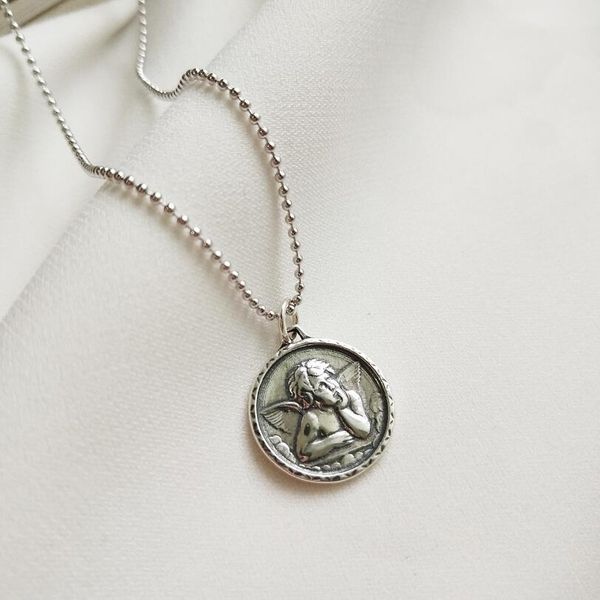 silver coin 925 necklace for women roman vintage angel round pendants & necklaces sterling silver jewelry chaine argent femme
silver coin 925 necklace for women roman vintage angel round pendants & necklaces sterling silver jewelry chaine argent femme