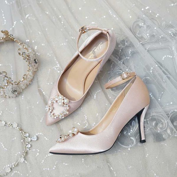 wedding shoes women's 2019 new spring buckle strap bridal shoes dress bridesmaid high heels fine heels wedding crystal, Black
wedding shoes women's 2019 new spring buckle strap bridal shoes dress bridesmaid high heels fine heels wedding crystal, Black