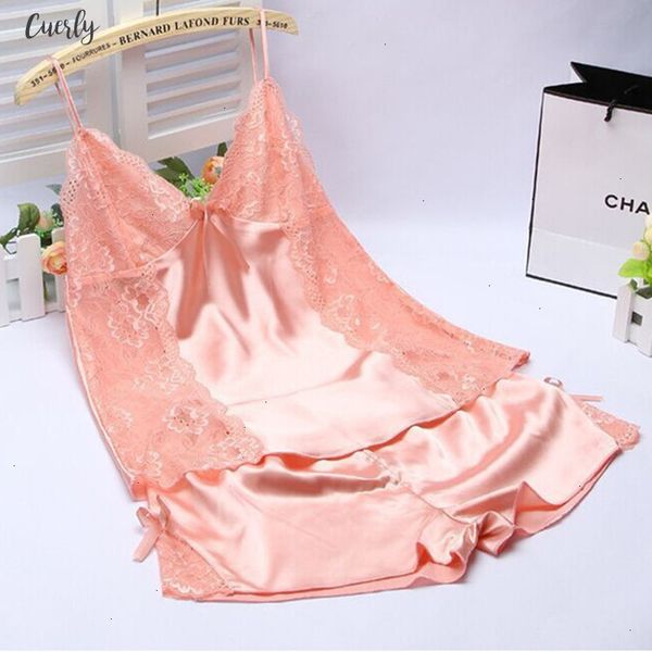 silk satin pajamas sets women female sleep set deep v neck spaghetti strap shorts sleepwear pajama sets for women, Black;red
silk satin pajamas sets women female sleep set deep v neck spaghetti strap shorts sleepwear pajama sets for women, Black;red