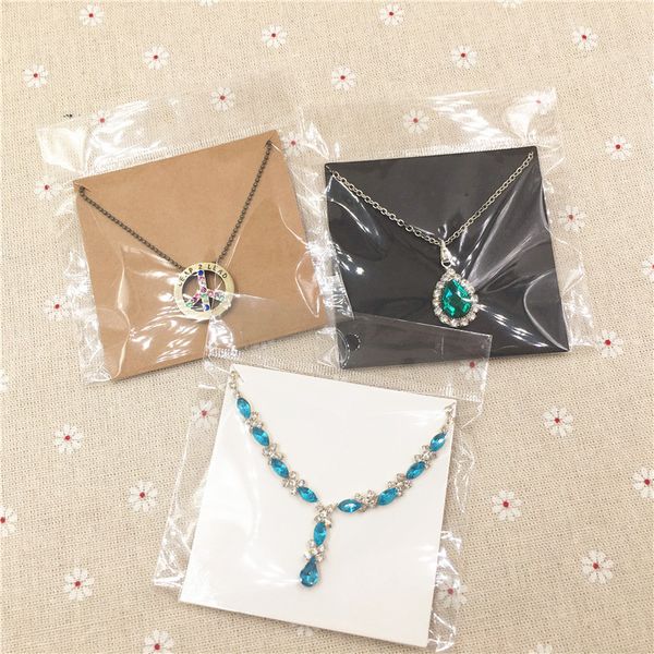 24pcs simple style square necklace cards kraft paper with opp bag for jewelry displays packing card blank accept custom logo, Black
24pcs simple style square necklace cards kraft paper with opp bag for jewelry displays packing card blank accept custom logo, Black