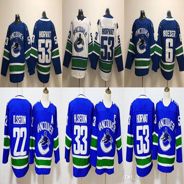 2018 New Vancouver Canucks Hockey Jerseys 33 Henrik Sedin 22 Daniel Sedin6 Brock Boeser 53 Bo Horvat Home Blue Jerseys
2018 New Vancouver Canucks Hockey Jerseys 33 Henrik Sedin 22 Daniel Sedin6 Brock Boeser 53 Bo Horvat Home Blue Jerseys