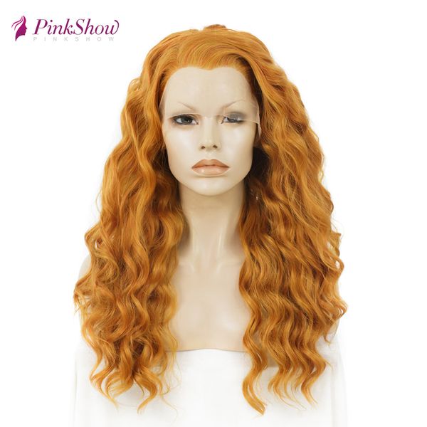 pinkshow orange lace front wigs for women deep wave synthetic lace front wig glueless heat resistant fiber cosplay wig, Black
pinkshow orange lace front wigs for women deep wave synthetic lace front wig glueless heat resistant fiber cosplay wig, Black