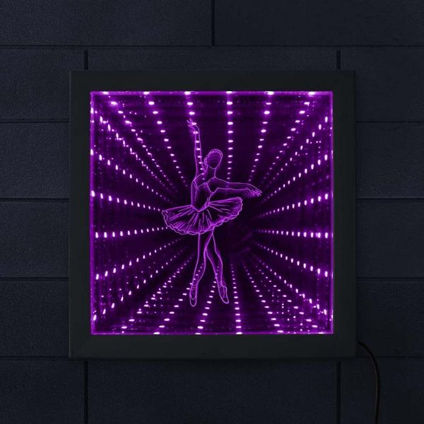 ballerina led infinity mirror dancing girl lighted picture frame tunnel vision reflections dancing stuio lighting wall art decor
ballerina led infinity mirror dancing girl lighted picture frame tunnel vision reflections dancing stuio lighting wall art decor