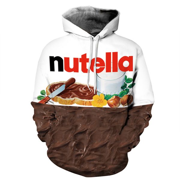 women/men fashion hoodie print nutella food hip hop casual style pullovers 3d sweatshirts hoodies, Black
women/men fashion hoodie print nutella food hip hop casual style pullovers 3d sweatshirts hoodies, Black