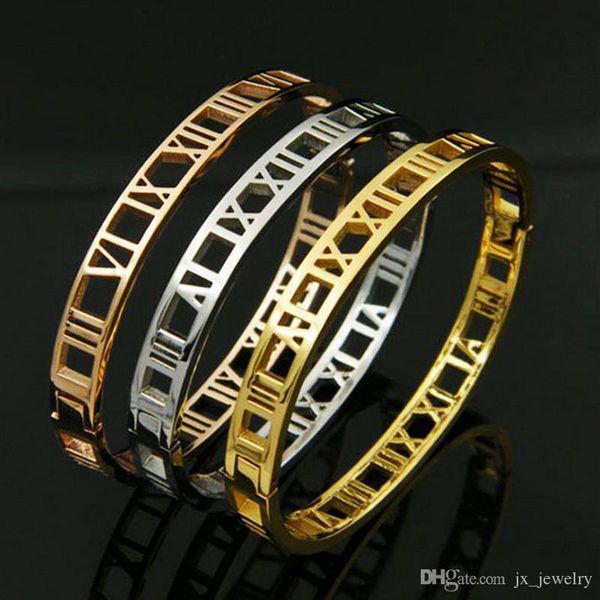 designer jewelry women bracelets fashion hollow roman bracelet stainless steel drill bracelet jewelry love bracelet, Black
designer jewelry women bracelets fashion hollow roman bracelet stainless steel drill bracelet jewelry love bracelet, Black