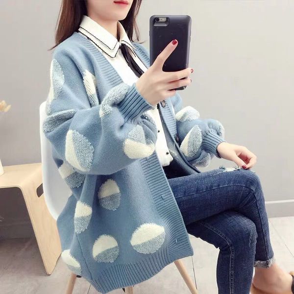 2019 korean style women sweater cardigan women long sleeve knit sweater large size soft ladies winter coat pull femme, White
2019 korean style women sweater cardigan women long sleeve knit sweater large size soft ladies winter coat pull femme, White