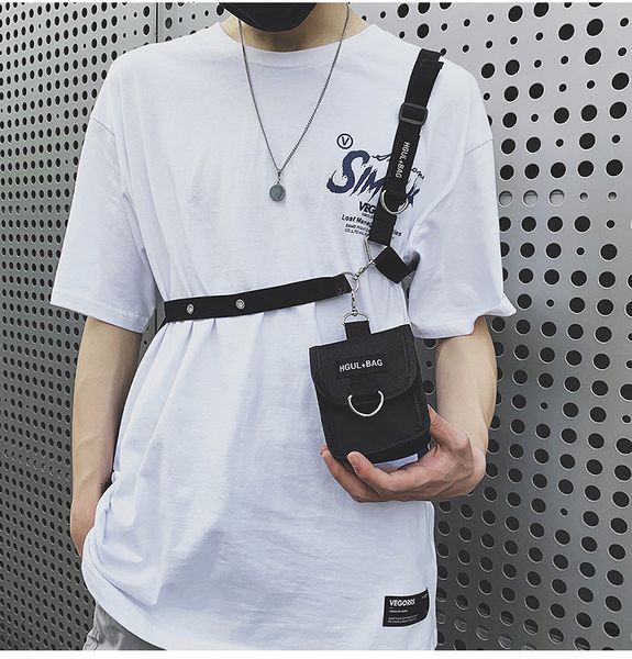 reflective small mini bag adjustable punk shoulder strap hip hop streetwear bag night reflection function tactics waist pack
reflective small mini bag adjustable punk shoulder strap hip hop streetwear bag night reflection function tactics waist pack