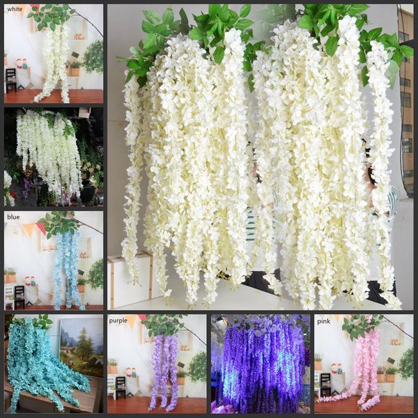 50pcs/lot 165cm long elegant wisteria rattan artificial silk hydrangea flowers for wedding centerpieces decorations home ornament
50pcs/lot 165cm long elegant wisteria rattan artificial silk hydrangea flowers for wedding centerpieces decorations home ornament