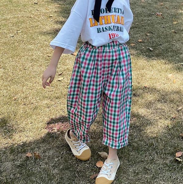 2020 korea style girls plaid pants summer cotton fashion girls pants 2-8t ho615, Blue
2020 korea style girls plaid pants summer cotton fashion girls pants 2-8t ho615, Blue