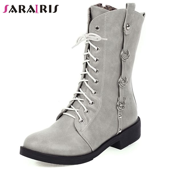 sarairis large size 32-43 female buckle low heel boots 2020 cool office autumn winter shoes woman fashion lace up shoes woman, Black
sarairis large size 32-43 female buckle low heel boots 2020 cool office autumn winter shoes woman fashion lace up shoes woman, Black
