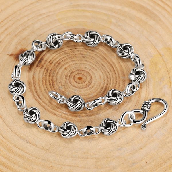 100% 925 sterling silver kink chain bracelet for women men gothic party vintage biker link jewelry birthday gifts 2019 new style, Black 
100% 925 sterling silver kink chain bracelet for women men gothic party vintage biker link jewelry birthday gifts 2019 new style, Black
