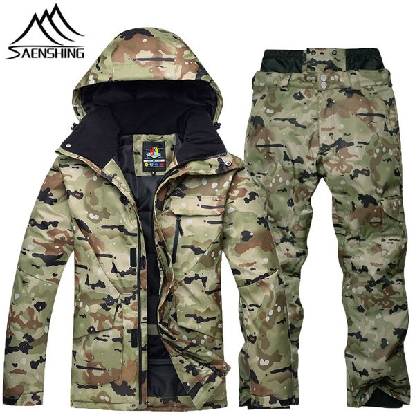saenshing camouflage ski suit men waterproof ski jacket snowboard pant warm breathable snowboarding suits outdoor clothing
saenshing camouflage ski suit men waterproof ski jacket snowboard pant warm breathable snowboarding suits outdoor clothing