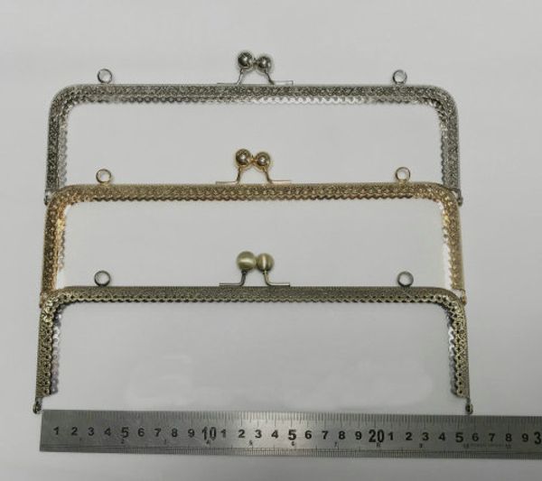 kj11 25.5cm square purse frame bronze silver light gold bead hasp lock diy kiss lock bag accessories 10pcs/lot, Black
kj11 25.5cm square purse frame bronze silver light gold bead hasp lock diy kiss lock bag accessories 10pcs/lot, Black