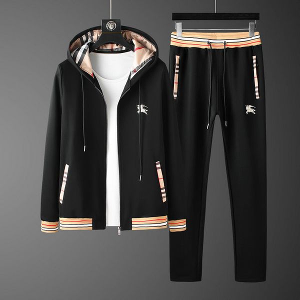 burberri british brand set mens designer jacket luxury casual hoodie boutique trend casual pants slim zip hoodie sports suit, Gray
burberri british brand set mens designer jacket luxury casual hoodie boutique trend casual pants slim zip hoodie sports suit, Gray