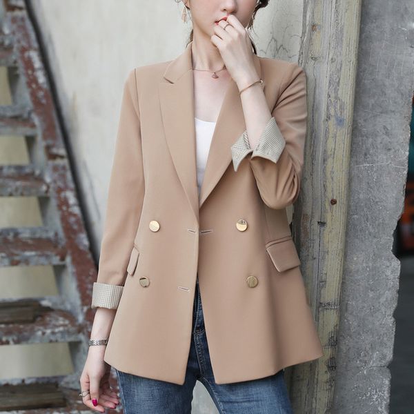 fashion long sleeve suit jacket female korean temperament 2020 spring autumn casual large size blazer suit women outerwear m540, White;black
fashion long sleeve suit jacket female korean temperament 2020 spring autumn casual large size blazer suit women outerwear m540, White;black