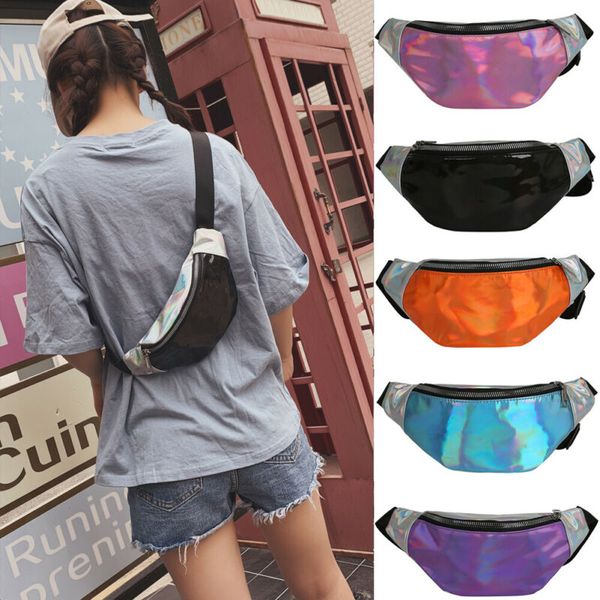 women men iridescent sports fanny pack shiny waist bag hip purse travel sport bags 
women men iridescent sports fanny pack shiny waist bag hip purse travel sport bags