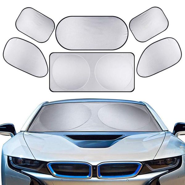6 pcs/set silver coating full car auto windshield sun shade block uv protection cover for a great variety of vehicles
6 pcs/set silver coating full car auto windshield sun shade block uv protection cover for a great variety of vehicles