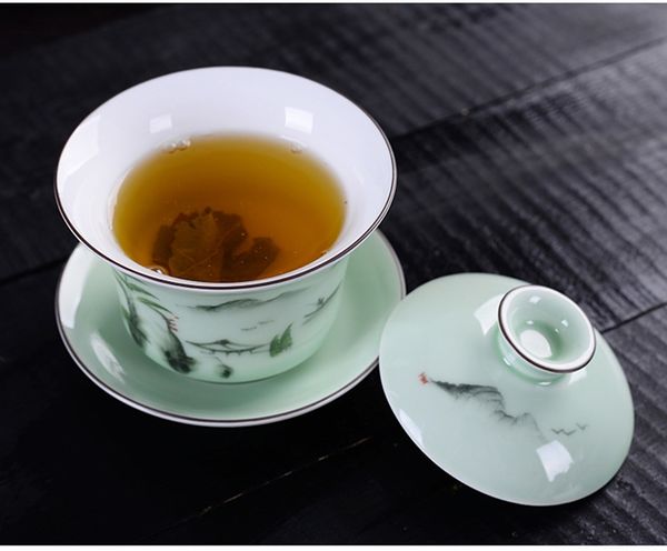 landscape painting cover bowl tea set high-quality hand-painted tea tureen cup,gaiwan tea porcelain pot travel beautiful kettle teaware sets
landscape painting cover bowl tea set high-quality hand-painted tea tureen cup,gaiwan tea porcelain pot travel beautiful kettle teaware sets
