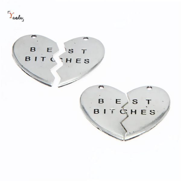 2pair/lot bitches heart charm antiqued silver tone bitches broken herat charm pendants 42x34mm, Bronze;silver
2pair/lot bitches heart charm antiqued silver tone bitches broken herat charm pendants 42x34mm, Bronze;silver
