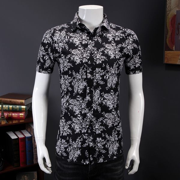 men's casual shirts luxury floral men stylish printed hawaiian shirt male chemise homme slim fit summer clothes leisure for 7xl, White;black
men's casual shirts luxury floral men stylish printed hawaiian shirt male chemise homme slim fit summer clothes leisure for 7xl, White;black