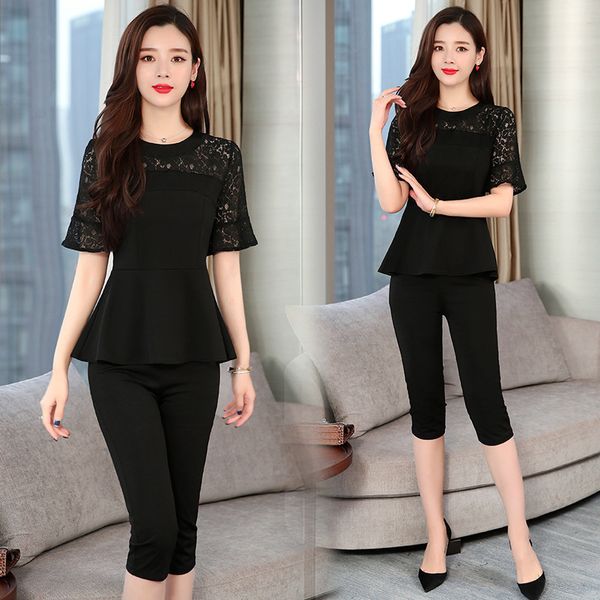2019 weight reduction mm will code lace split joint suit fashionable temperament twinset woman, Gray
2019 weight reduction mm will code lace split joint suit fashionable temperament twinset woman, Gray