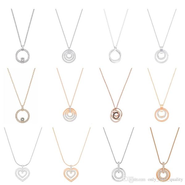 925 sterling silver new necklace, popular brand round inner ring inlaid with gem necklace, suitable for women's party wear 
925 sterling silver new necklace, popular brand round inner ring inlaid with gem necklace, suitable for women's party wear