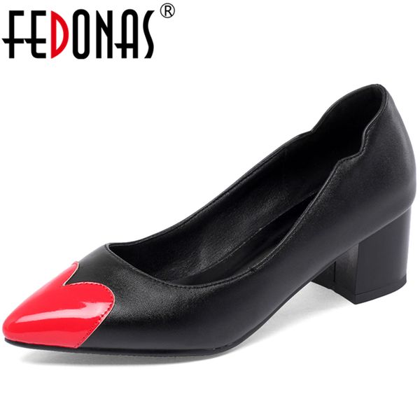fedonas spring summer 2020 concise fashion women pumps wedding casual heart-shaped pointed toe thick heel shallow shoes woman, Black
fedonas spring summer 2020 concise fashion women pumps wedding casual heart-shaped pointed toe thick heel shallow shoes woman, Black